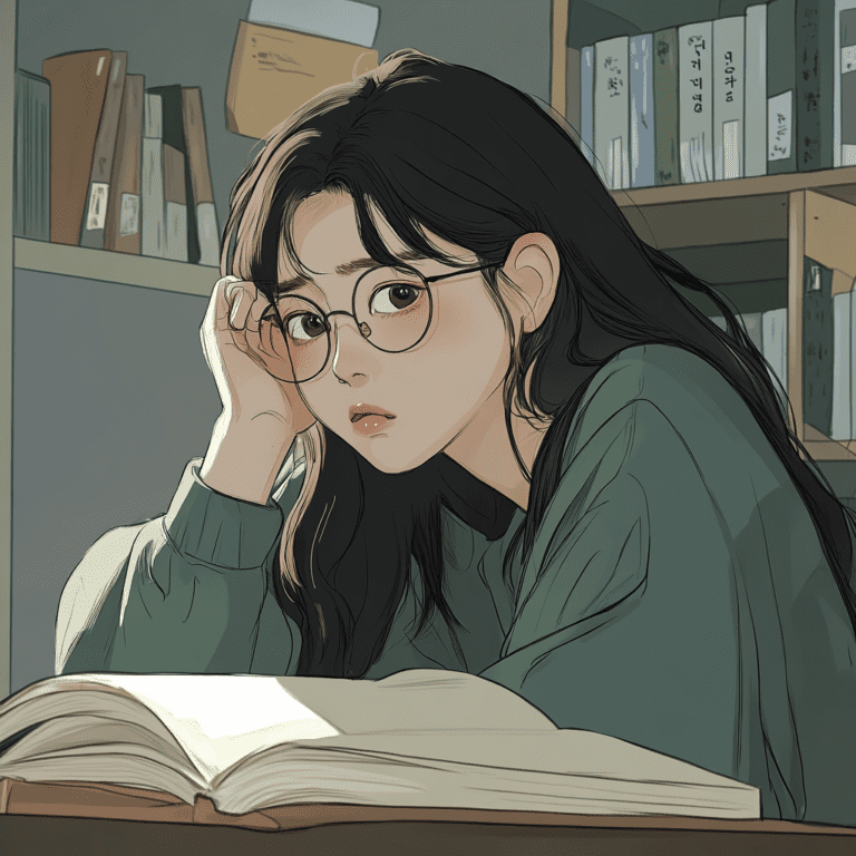 a korean university student is trying to overcome focusing problem