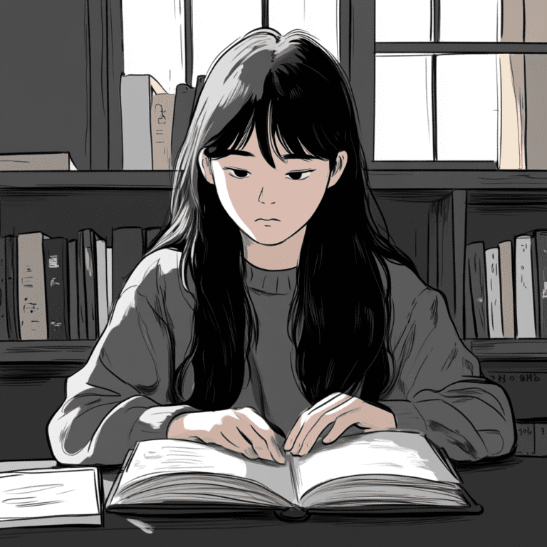 a korean university student is trying to overcome focusing problem