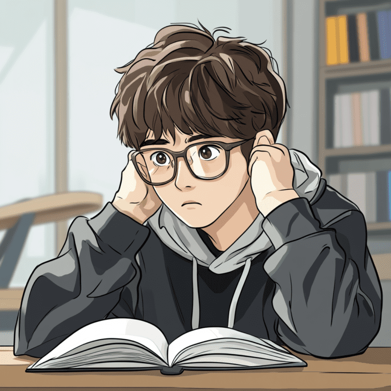 a korean university student is trying to overcome tic disorder.