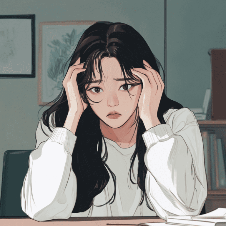 a korean university student is trying to overcome depressive disorder